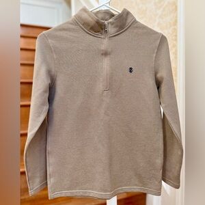 Izod Kids Tan Quarter-Zip Pullover Sweater